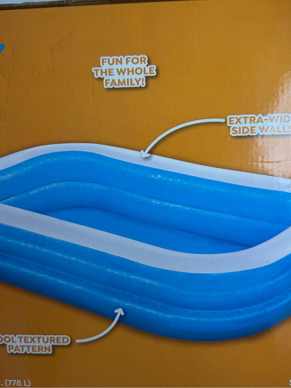 Blue Rectangular Kids Swim Pool - Picture 4 of 8